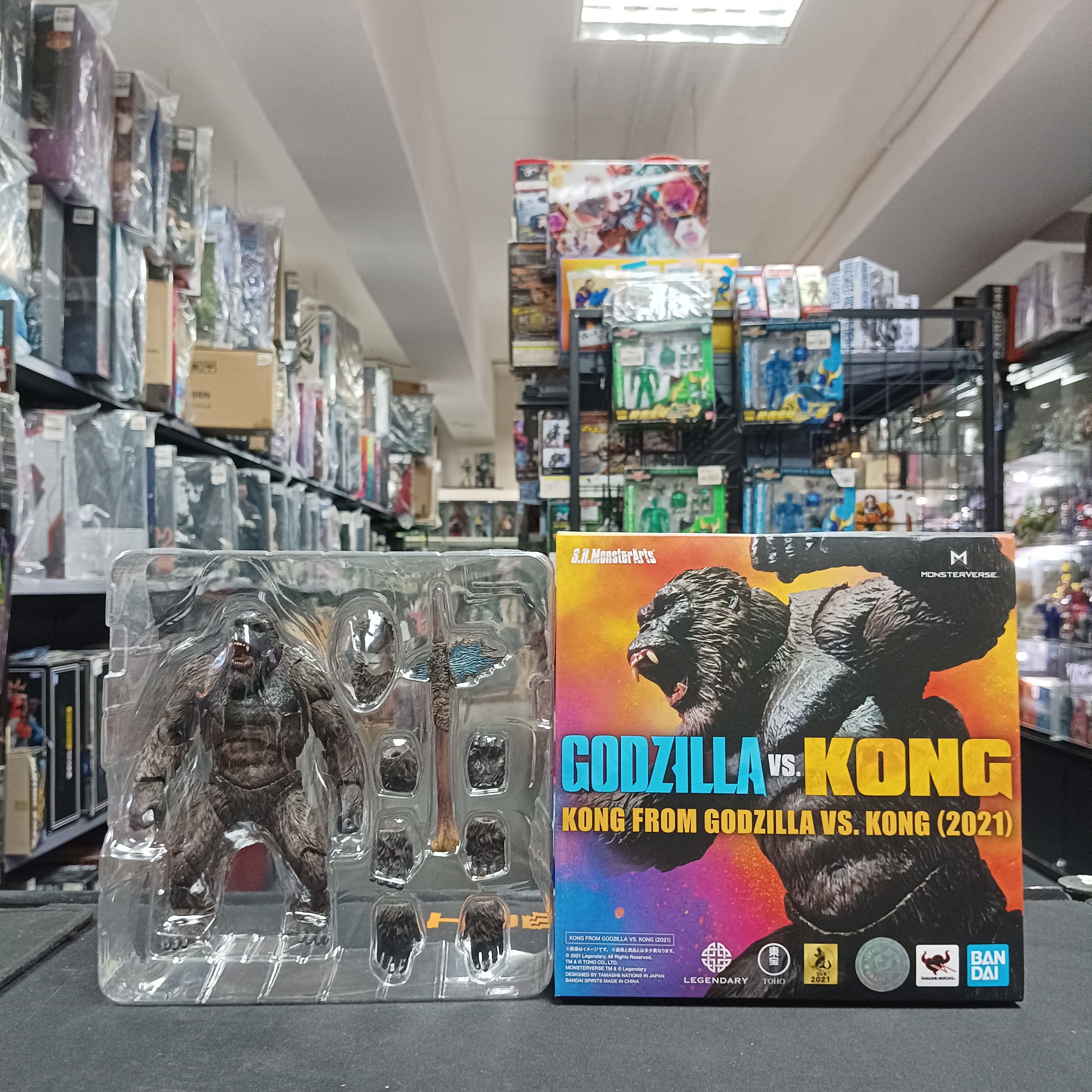 寄賣-怪獸系列-SHMarts 哥斯拉大戰金剛 Kong 2021