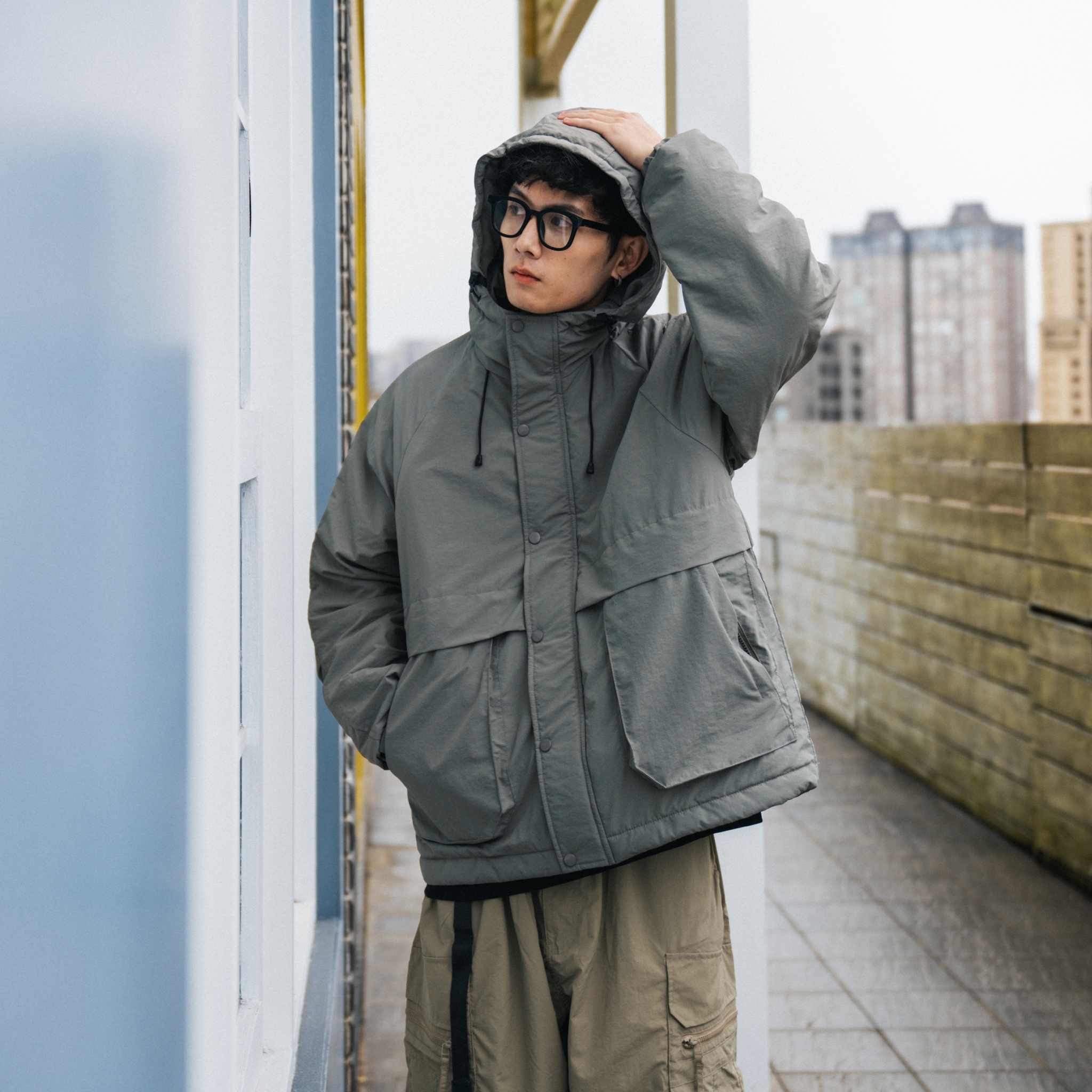 SBG 立體拉鍊口袋機珩棉外 SB2025