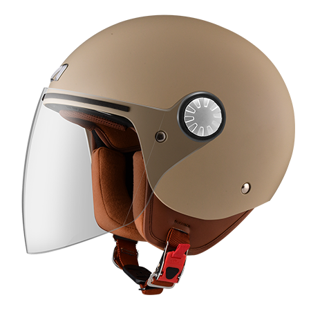 ASTONE AJ2 平卡其 素色 3/4帽款