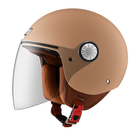 ASTONE AJ2 平奶茶 素色 3/4帽款