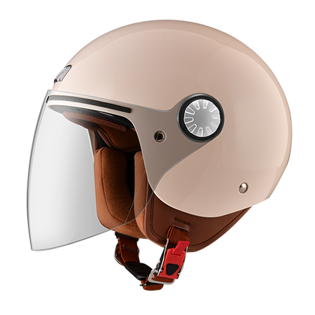 ASTONE AJ2 乳白 素色 3/4帽款