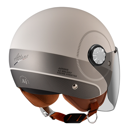 ASTONE AJ2 平冷灰 AW23灰 彩繪 3/4帽款