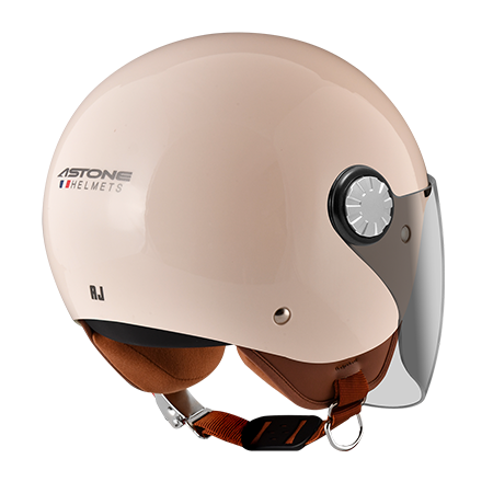 ASTONE AJ2 乳白 素色 3/4帽款