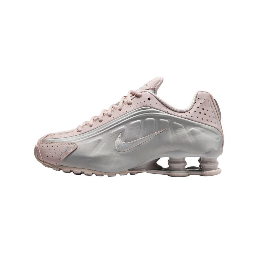 W Nike Shox R4 Barely Rose Metallic Platinum 櫻花粉 彈簧鞋 AR3565-600