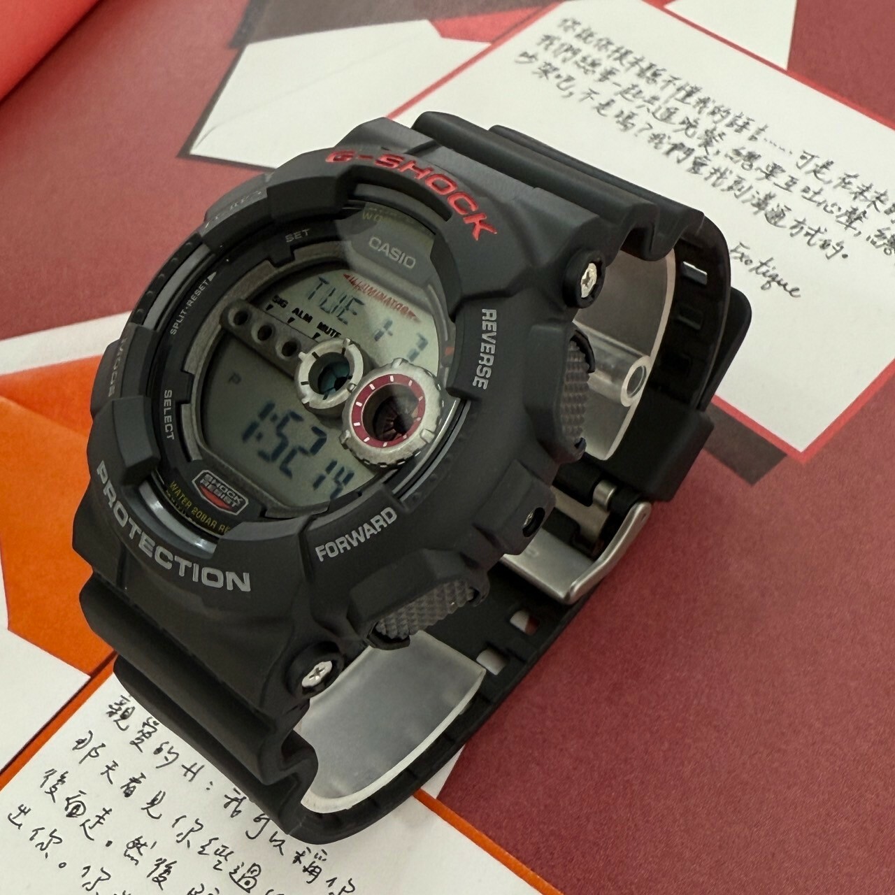【G-SHOCK】超強夜光燈運動錶 GD-100-1A 51.2mm 現代鐘錶