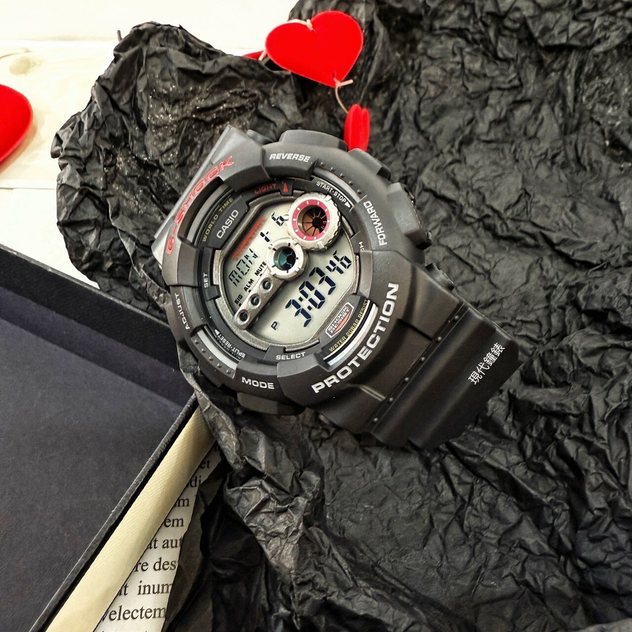 【G-SHOCK】超強夜光燈運動錶 GD-100-1A 51.2mm 現代鐘錶