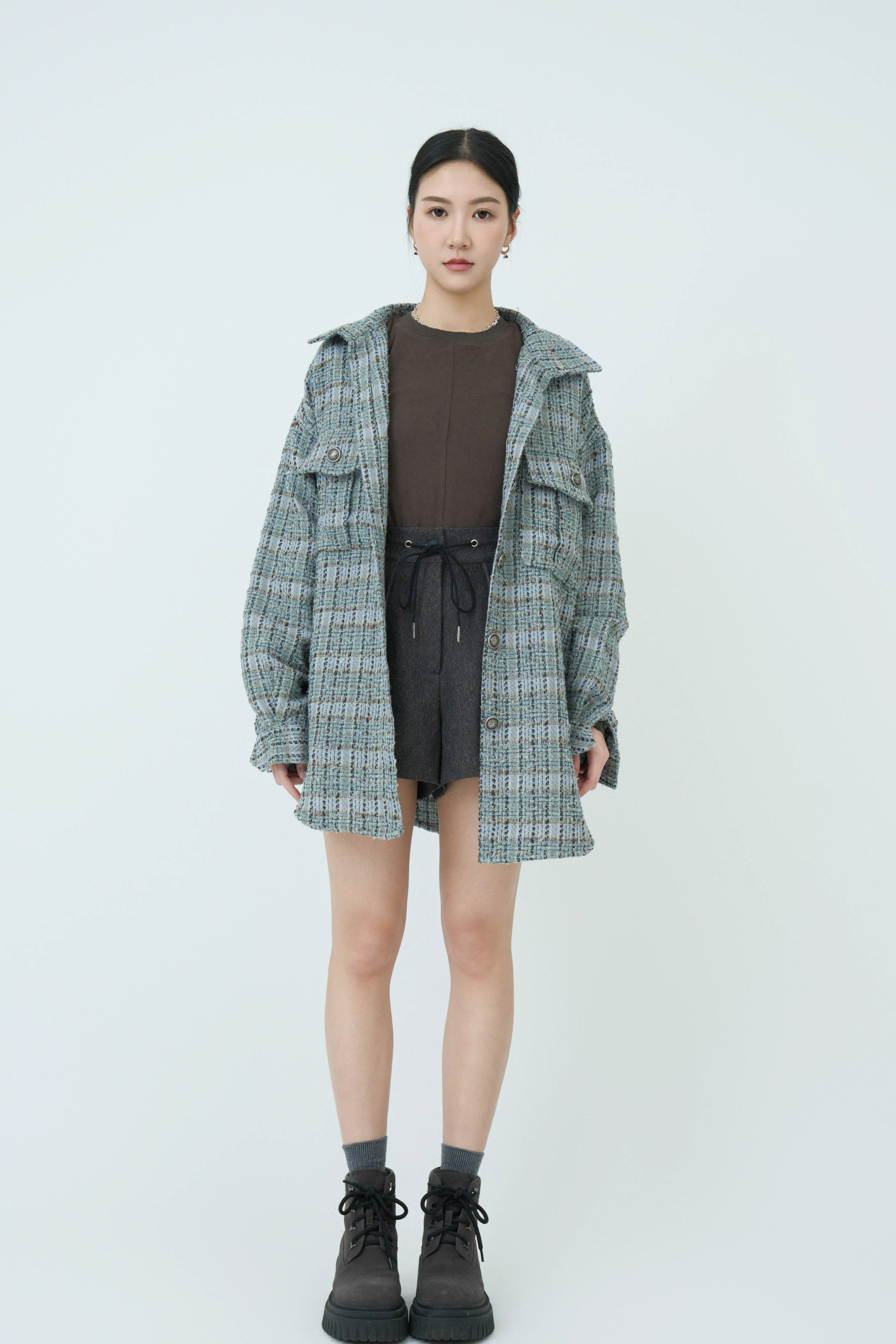 oversize tweed恤衫外套（現貨款式）