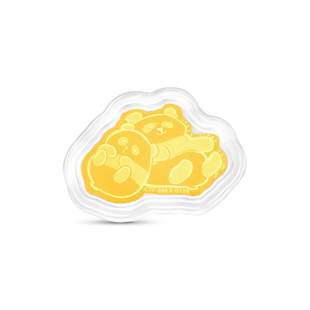 Ocean Park x Chow Tai Fook - An An Ke Ke 999.9 Gold coin Lucky Charm
