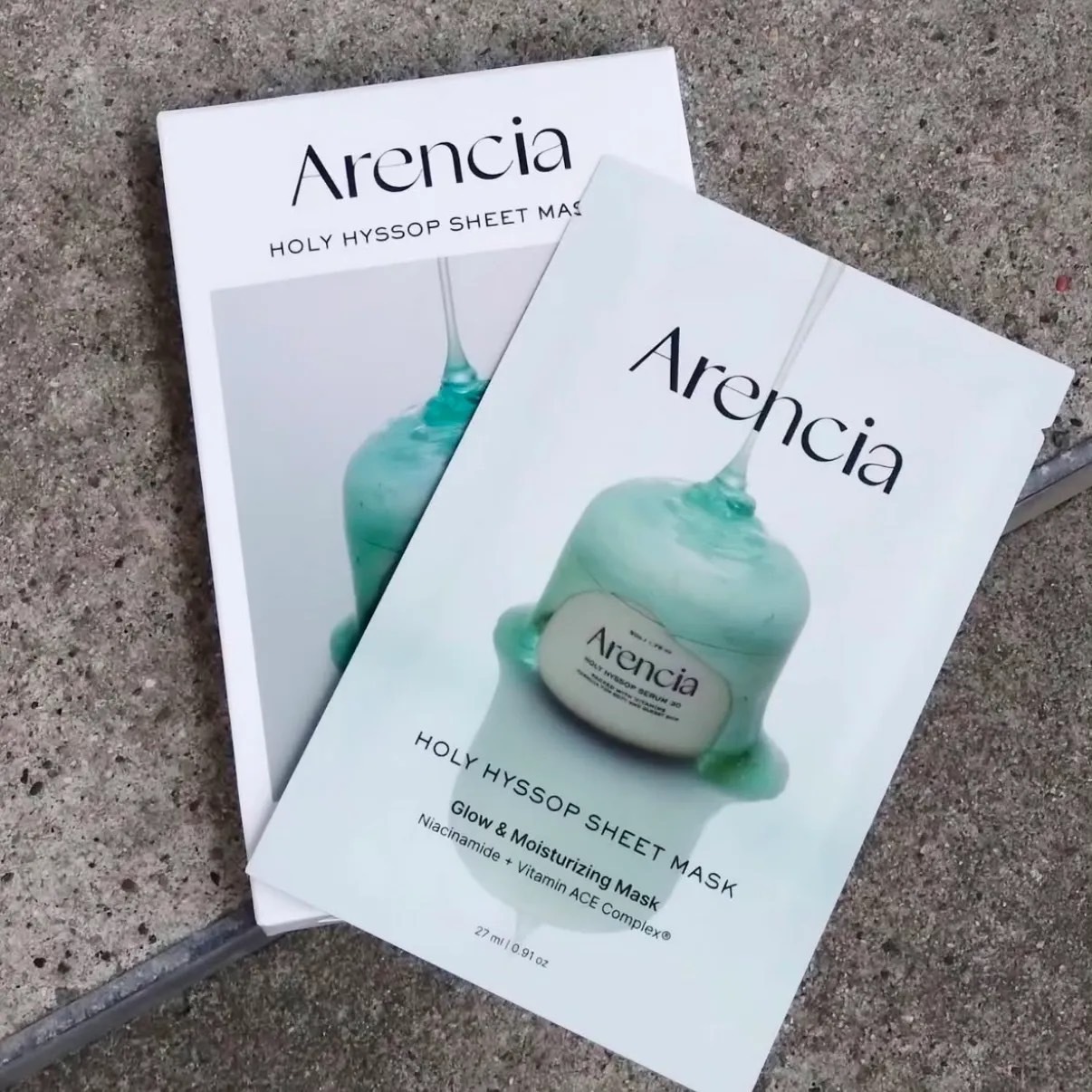 📦現貨+預購 🇰🇷Arencia-聖牛膝草亮白精華面膜（單片售）