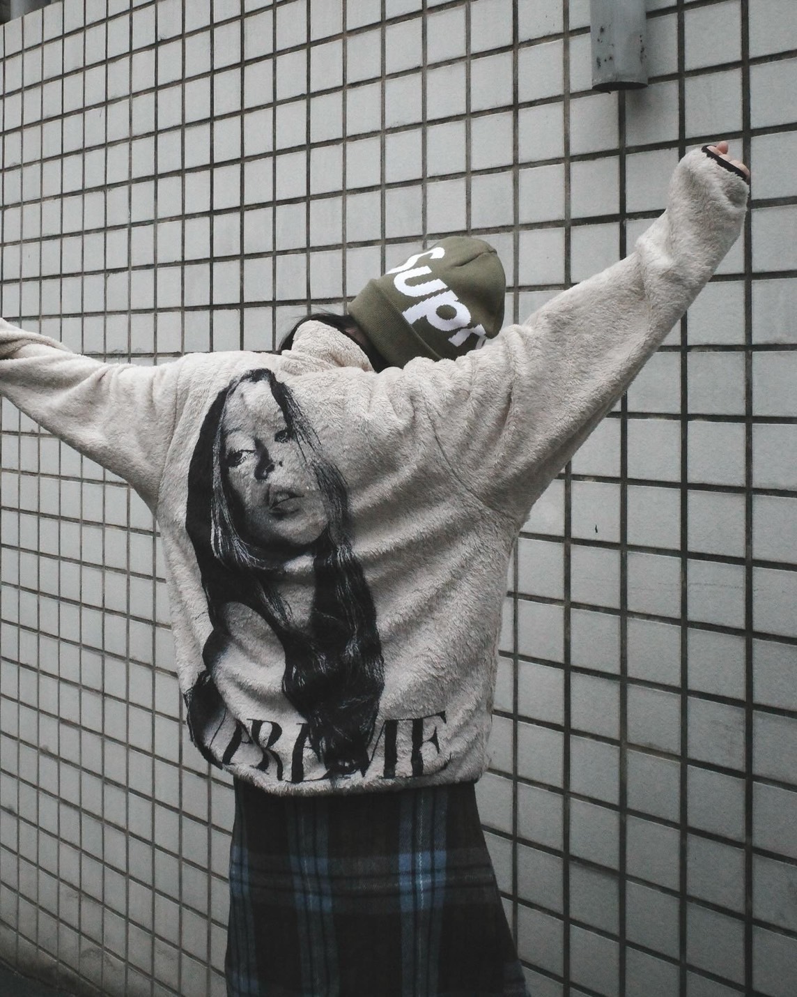 <快速出貨>Supreme 24FW Kate Moss Fleece Jacket 凱特摩絲 外套 米色