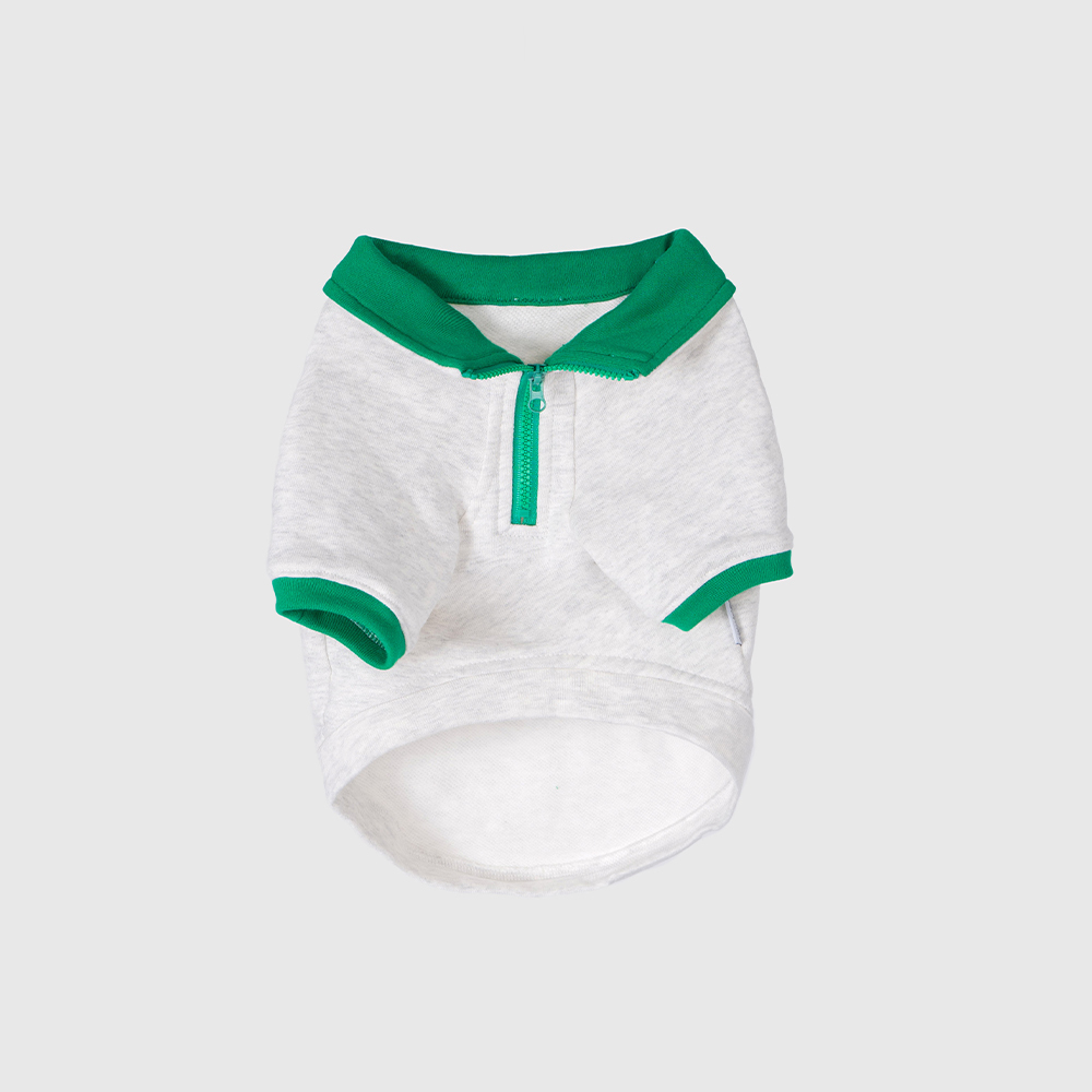 PETS WEAR | 撞色半拉鍊衣