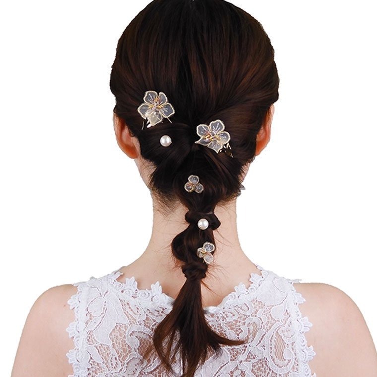 蕾絲花形頭飾 upin set