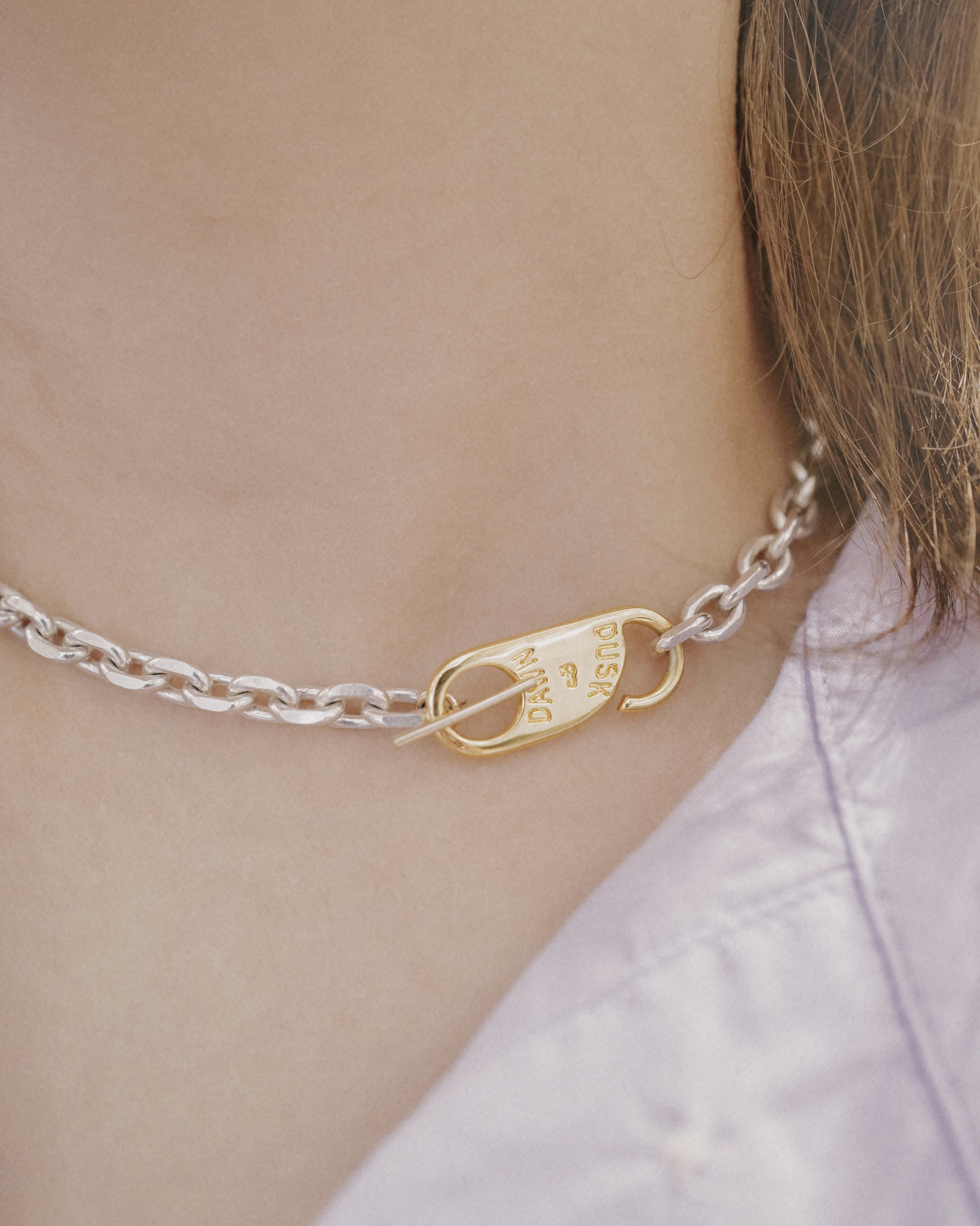 Silver Space Lock Necklace｜LESIS