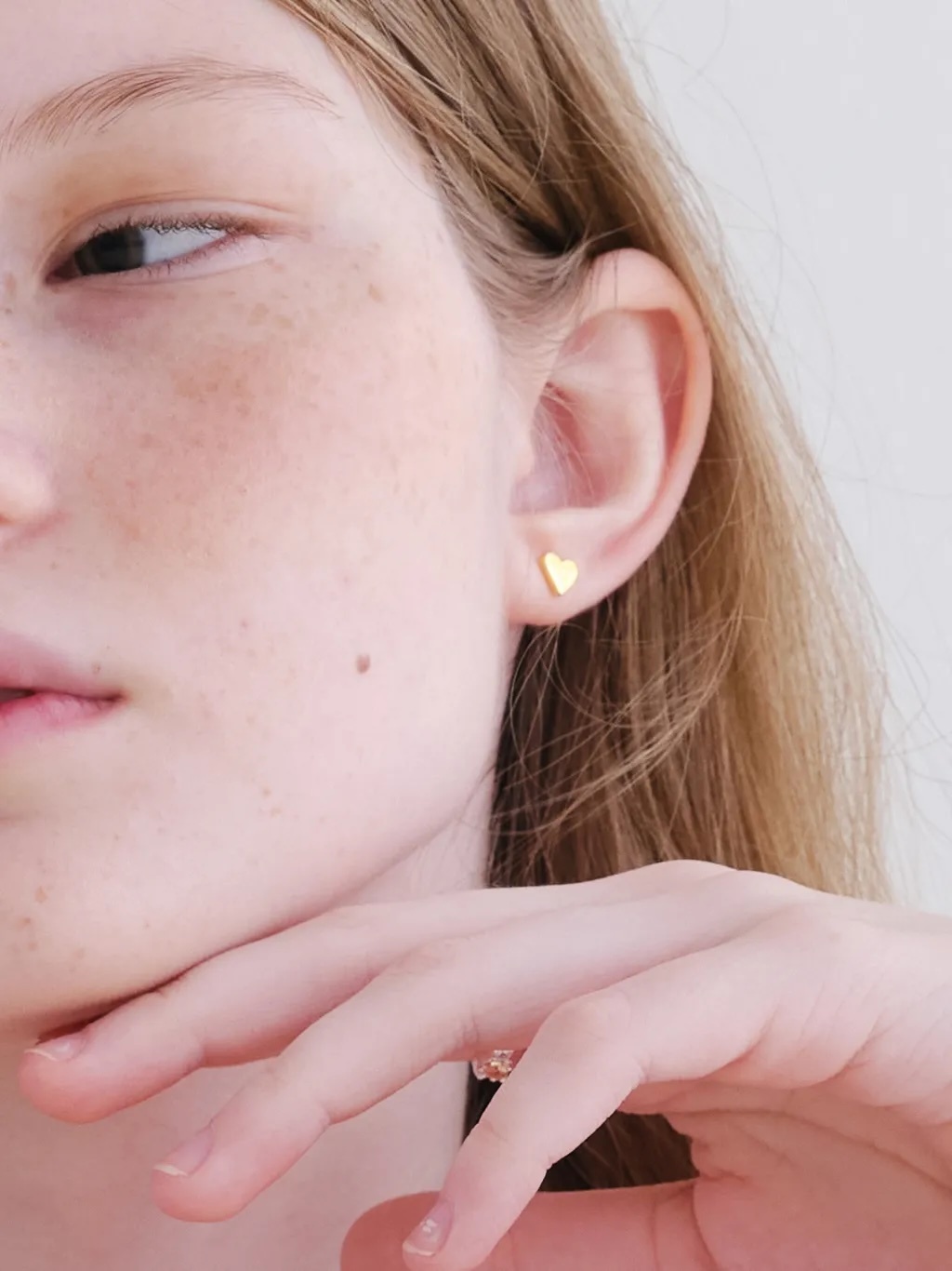 Heart Earrings Gold｜LESIS