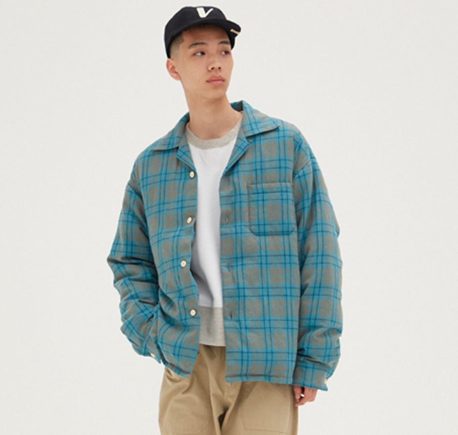 ON SALE: VISVIM KEESEY CHECK ((DOWN)) JKT - BLUE SIZE 3 PRE ORDER ITEM (預訂中)