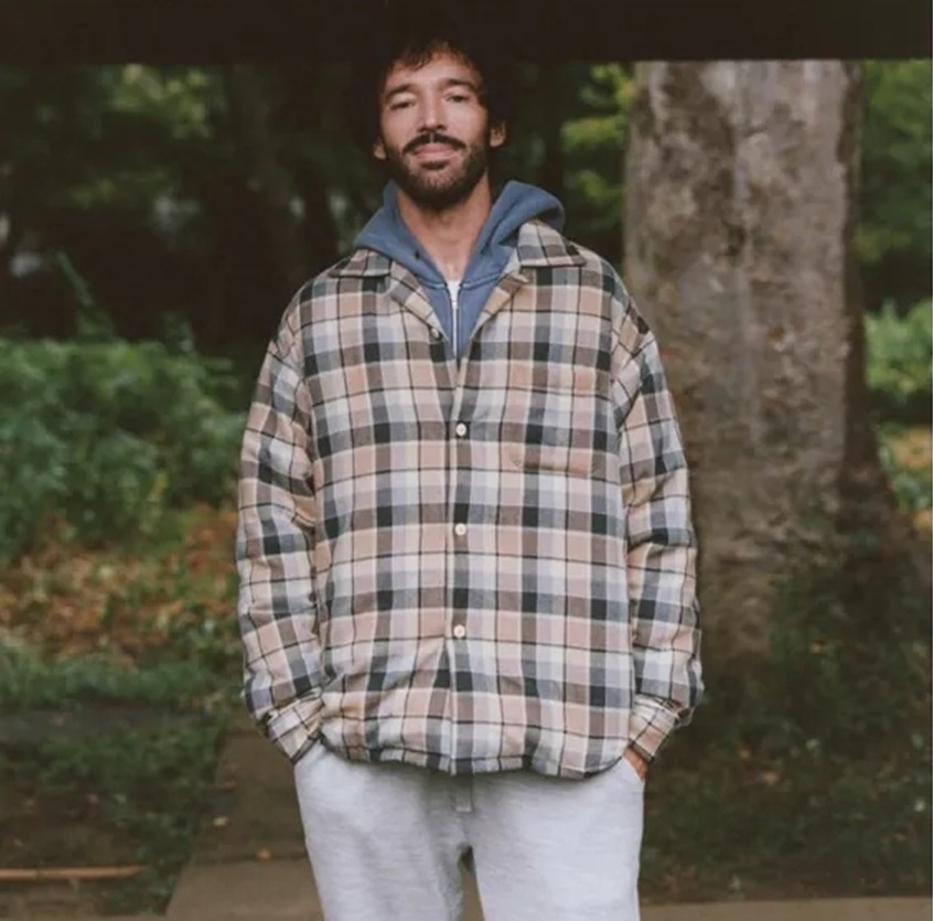 visvim KEESEY CHECK DOWN JKT Beige 3 美品 KEESEY CHECK DOWN JKT-カジーチェックダウンジャケット-visvim