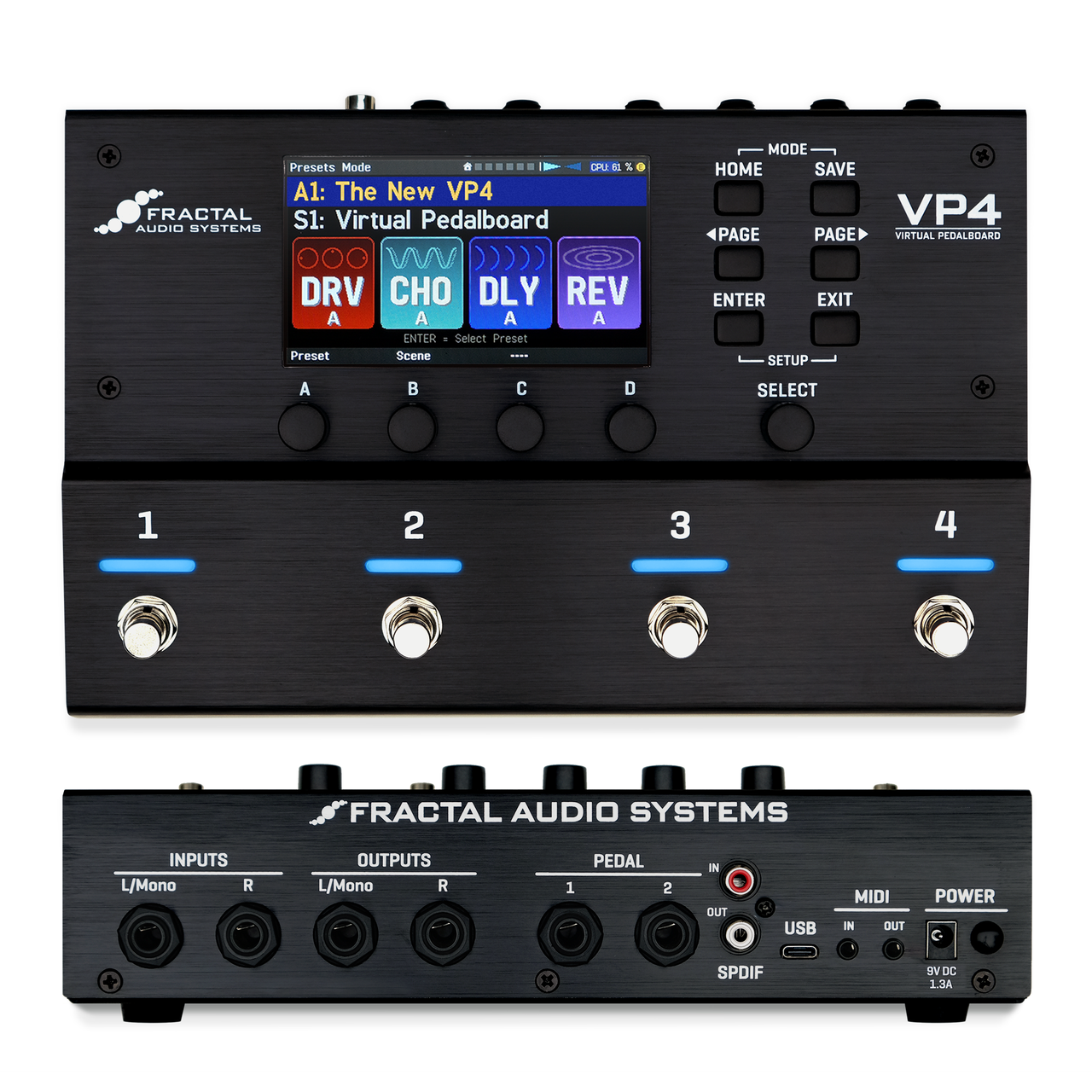 Fractal Audio Fractal Audio VP4 Virtual Pedalboard 多功能綜合效果器 — 三峽效果器｜YA! 玩音樂