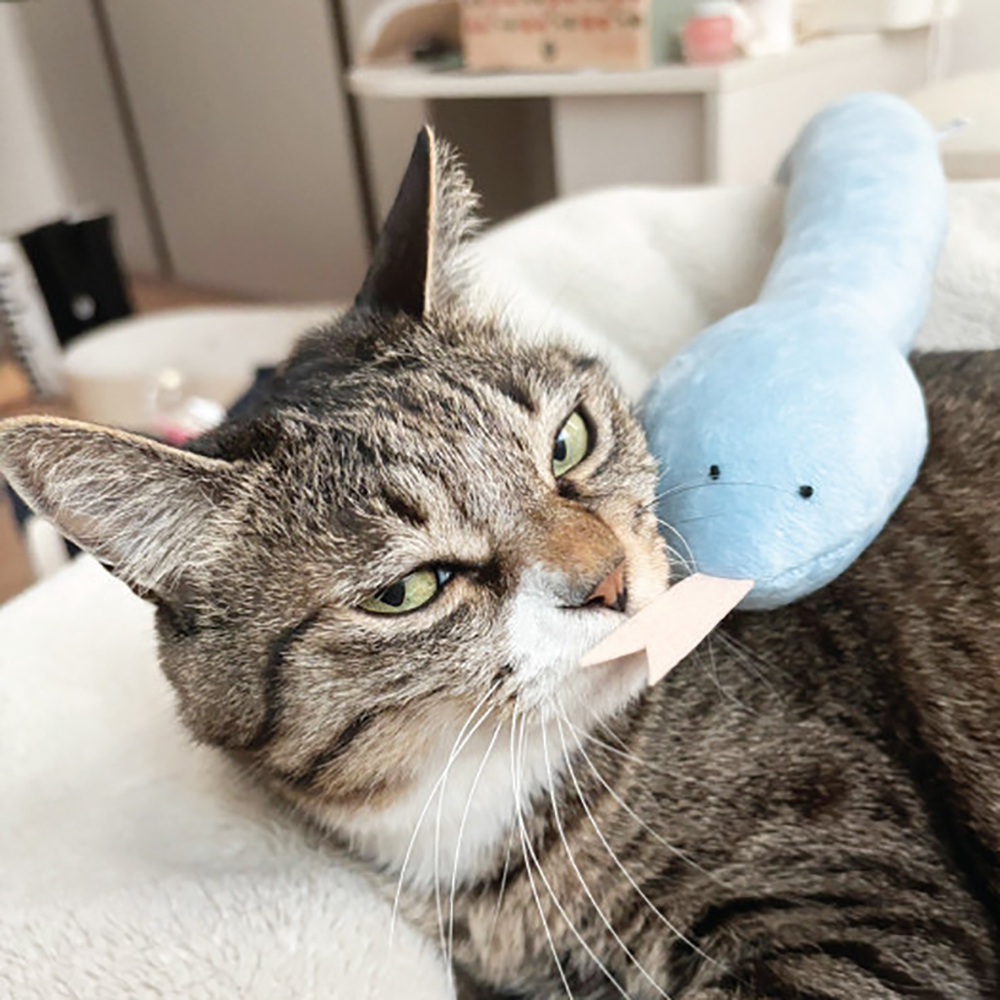 blank day｜ 蛇來蛇去  貓草玩具  70cm長