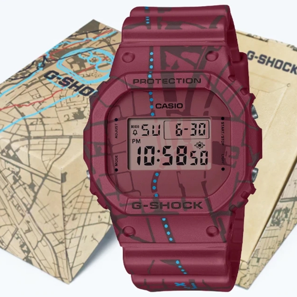Casio G-Shock DW-5600SBY-4 澀谷 街頭復古 手錶 (香港行貨)