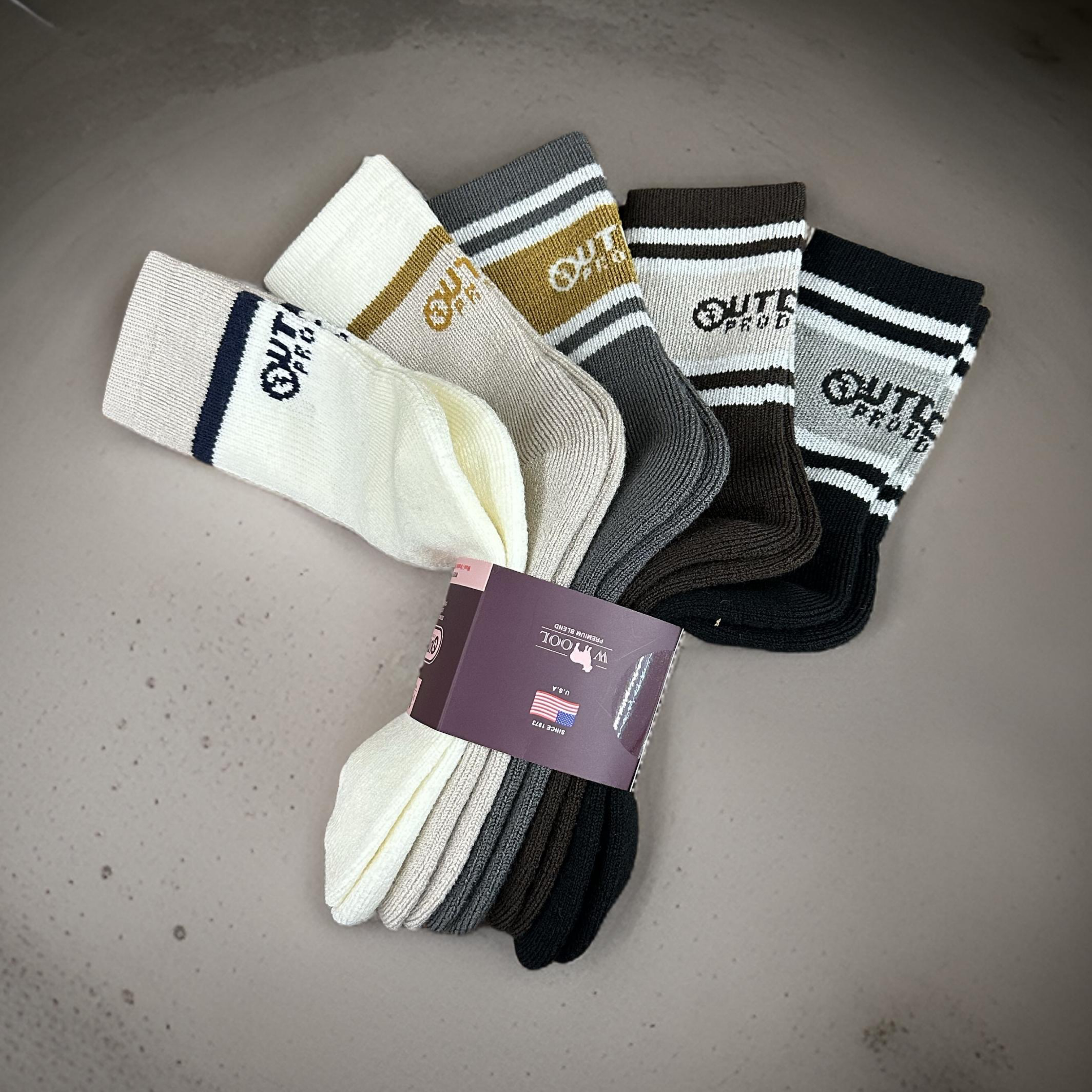 🇰🇷 OUTDOOR 羊毛保暖襪 一套5對（K1 CO471）