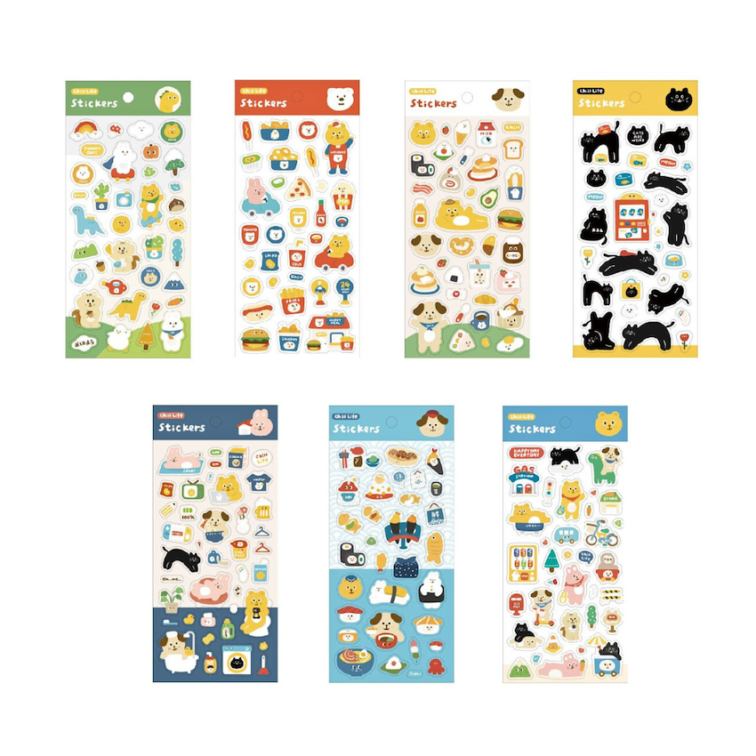 Talin Clear Sticker－Chill Life Series (Taiwanese Stationery Brand)