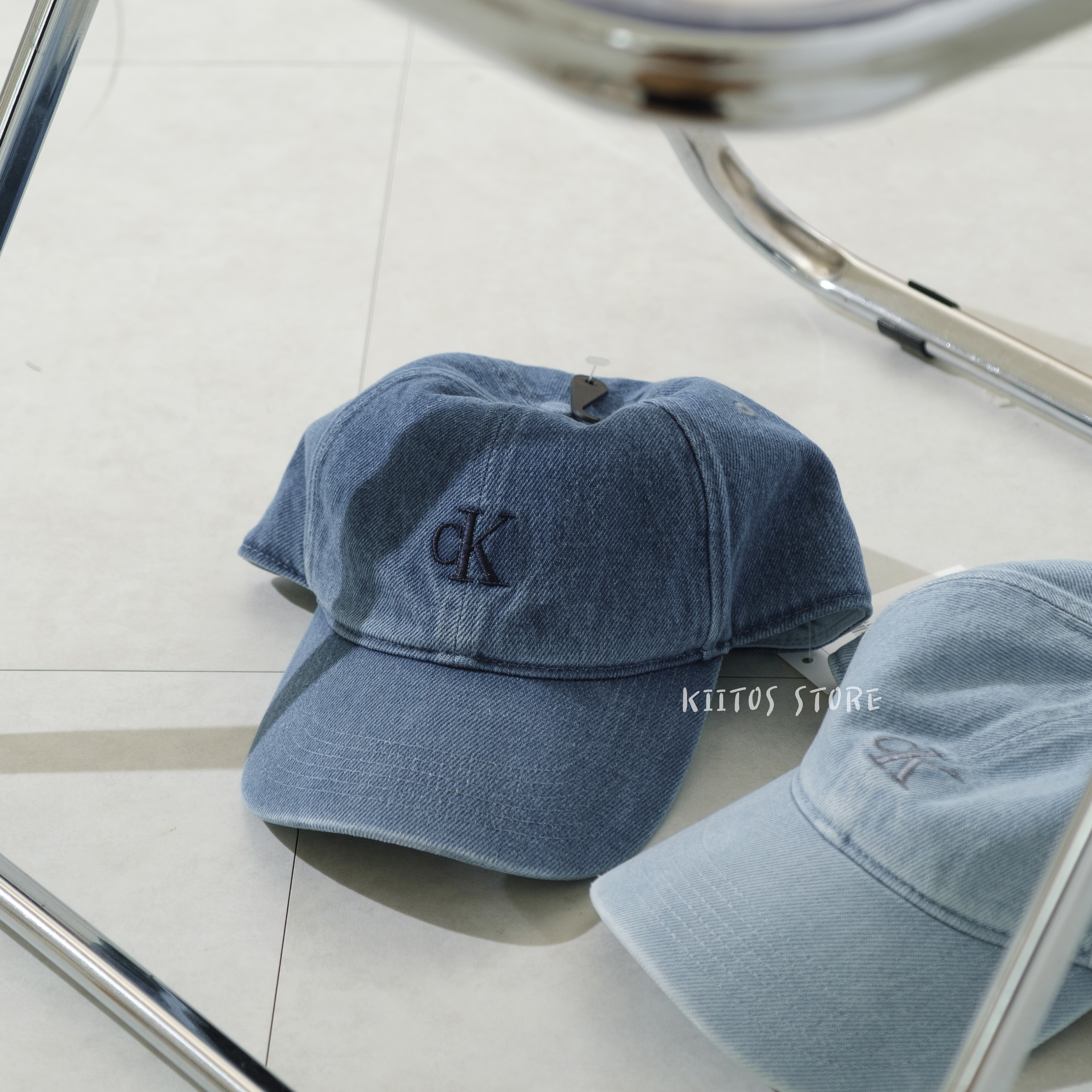 現貨 Calvin Klein CK 正面小標 丹寧 牛仔 老帽