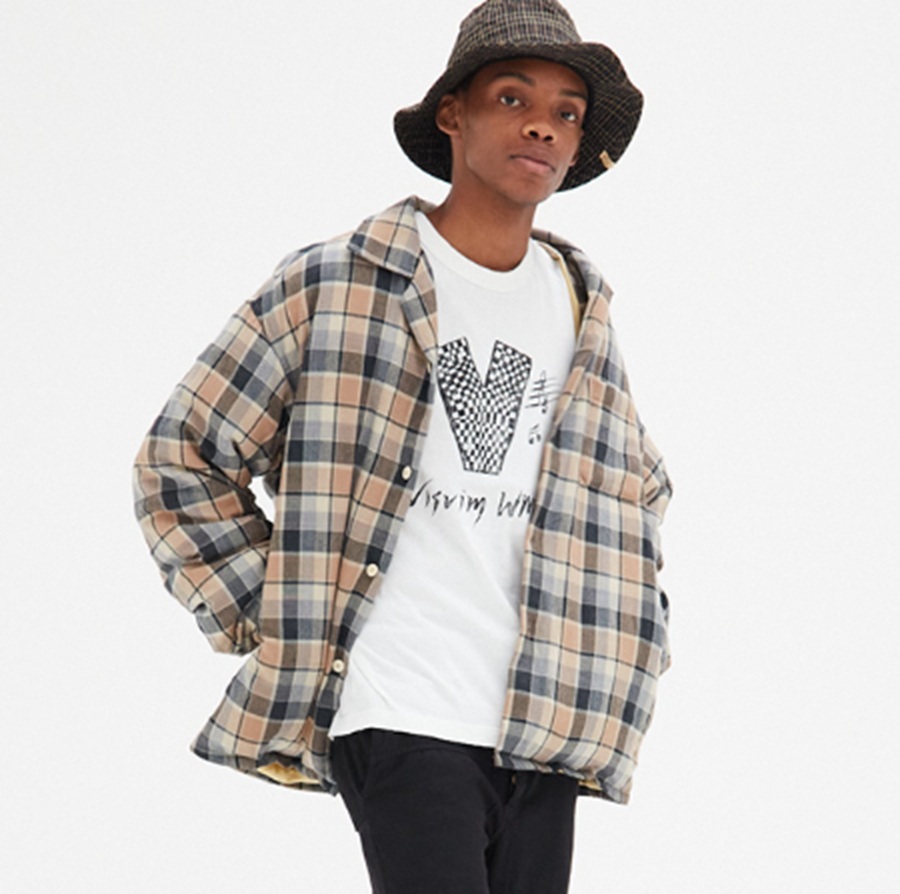 RE-STOCK: VISVIM 2025 S/S KEESEY CHECK ((DOWN)) JKT - BEIGE SIZE 5 IN STOCK NOW (現貨發售中)