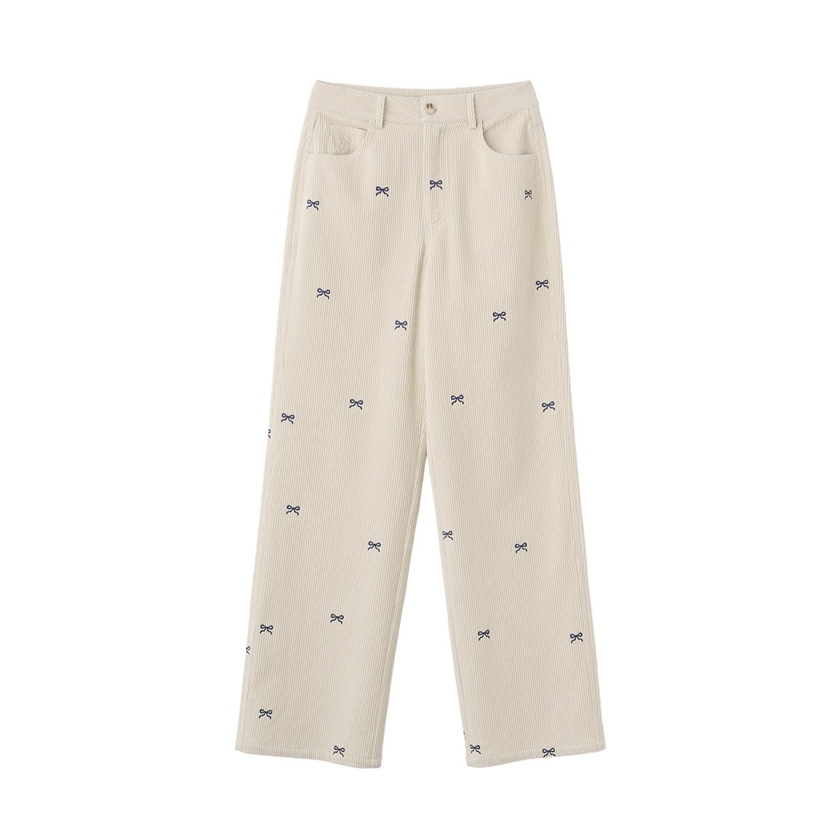 [GENERAL IDEA] RIBBON POINT CORDUROY PANTS