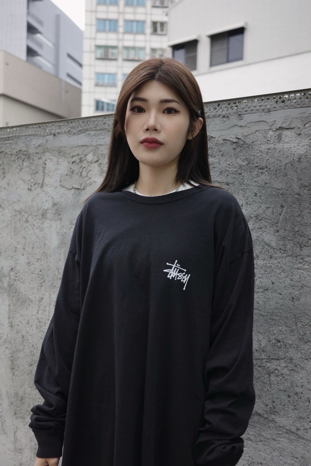 1995001 Stussy 基本logo basic stussy pig.dye 長tee