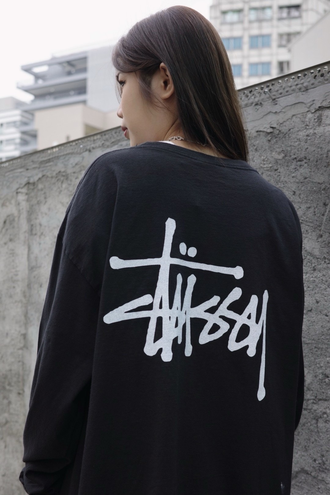 1995001 Stussy 基本logo basic stussy pig.dye 長tee