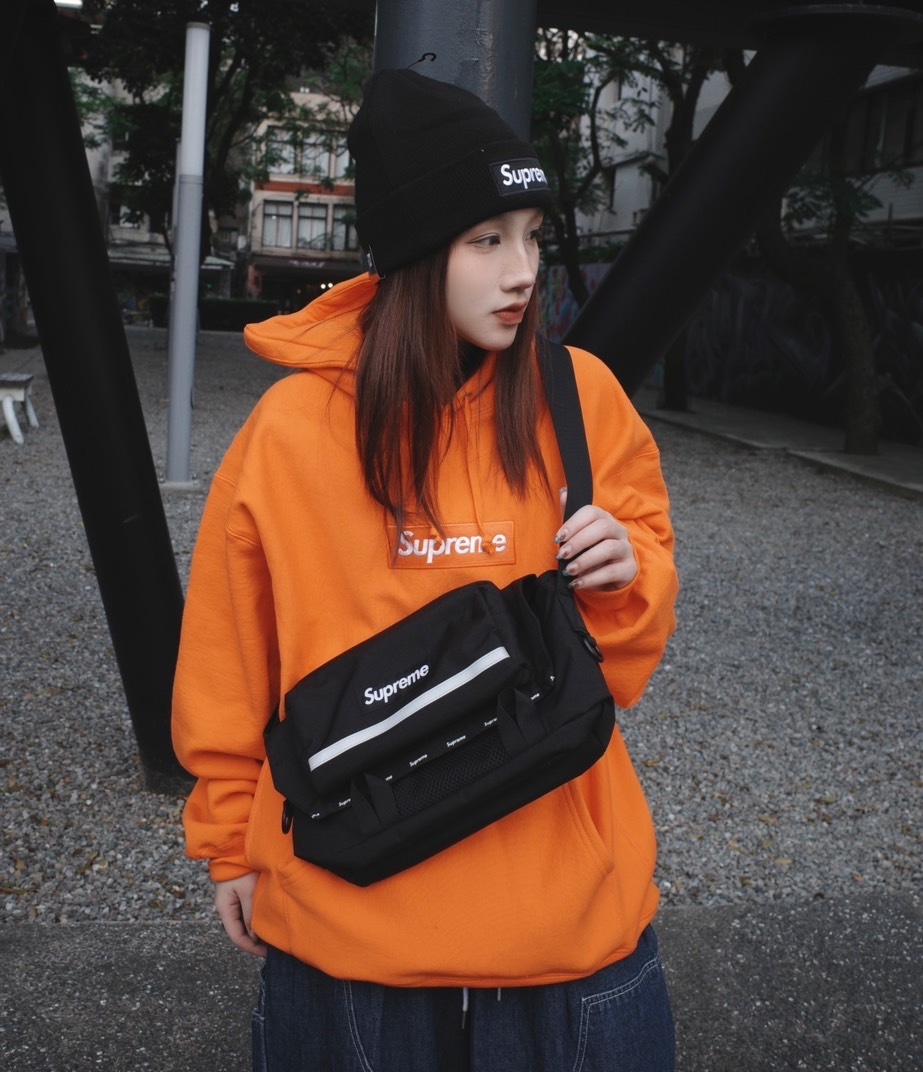 <快速出貨>Supreme Box Logo Hooded Sweatshirt 帽T 橘色