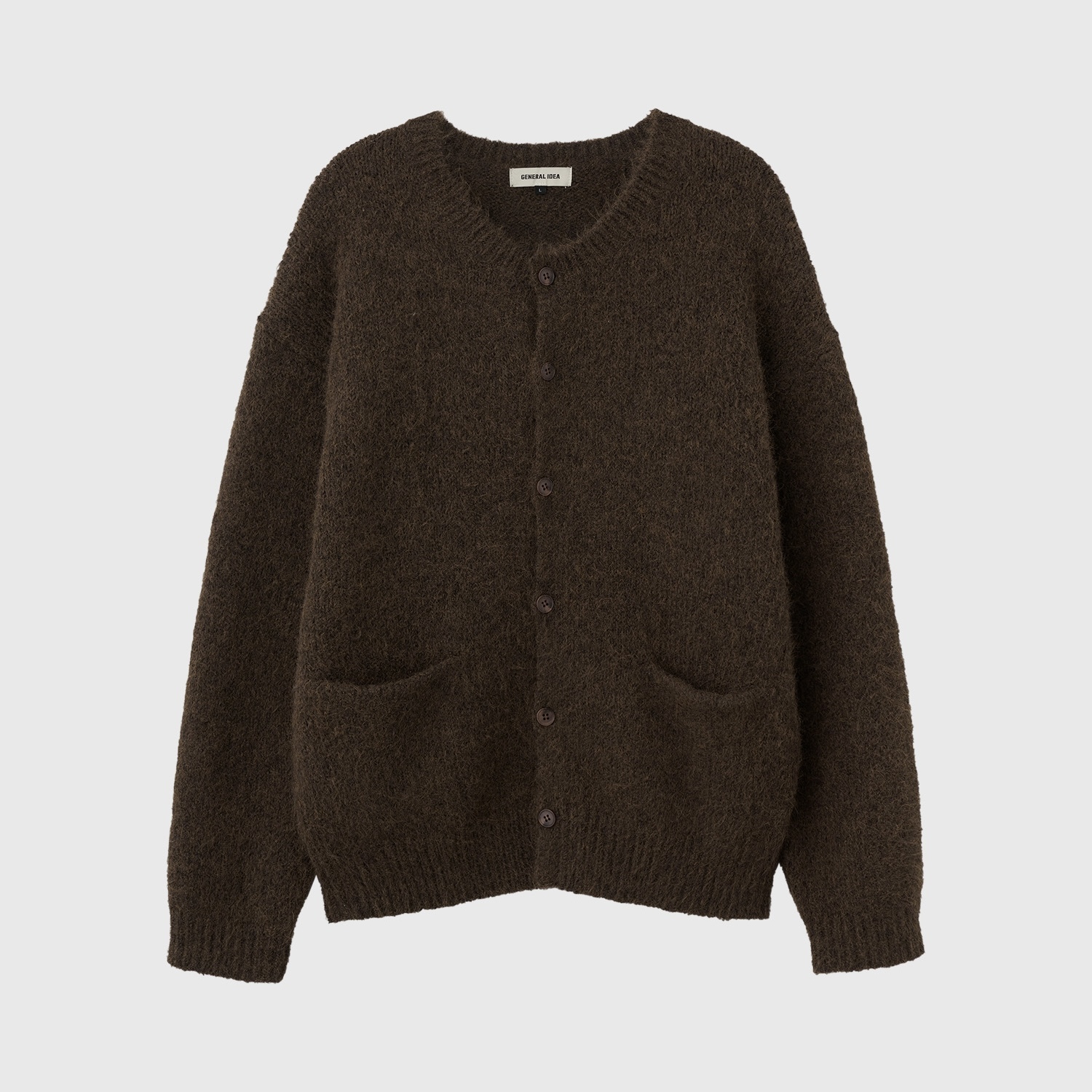 [GENERAL IDEA] MAN LONG HAIR CREWNECK CARDIGAN