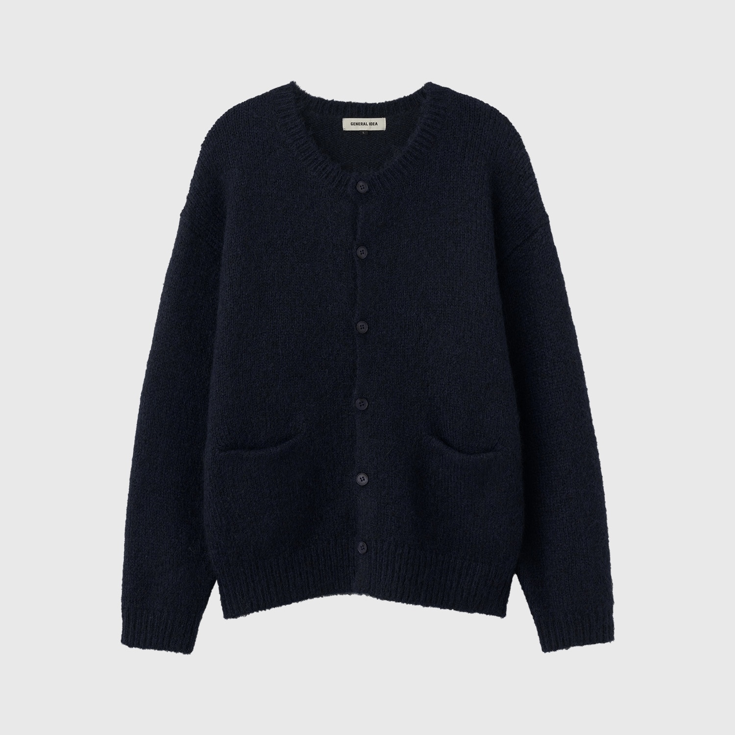 [GENERAL IDEA] MAN LONG HAIR CREWNECK CARDIGAN