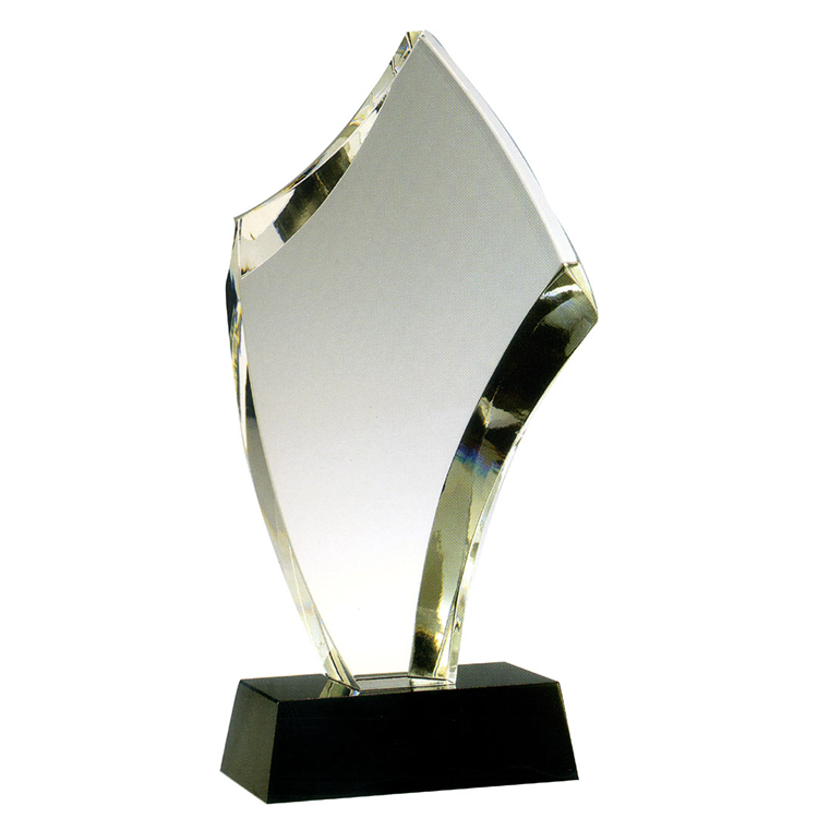 水晶獎座｜流線鏡面設計 凸顯榮耀與時尚的完美結合
