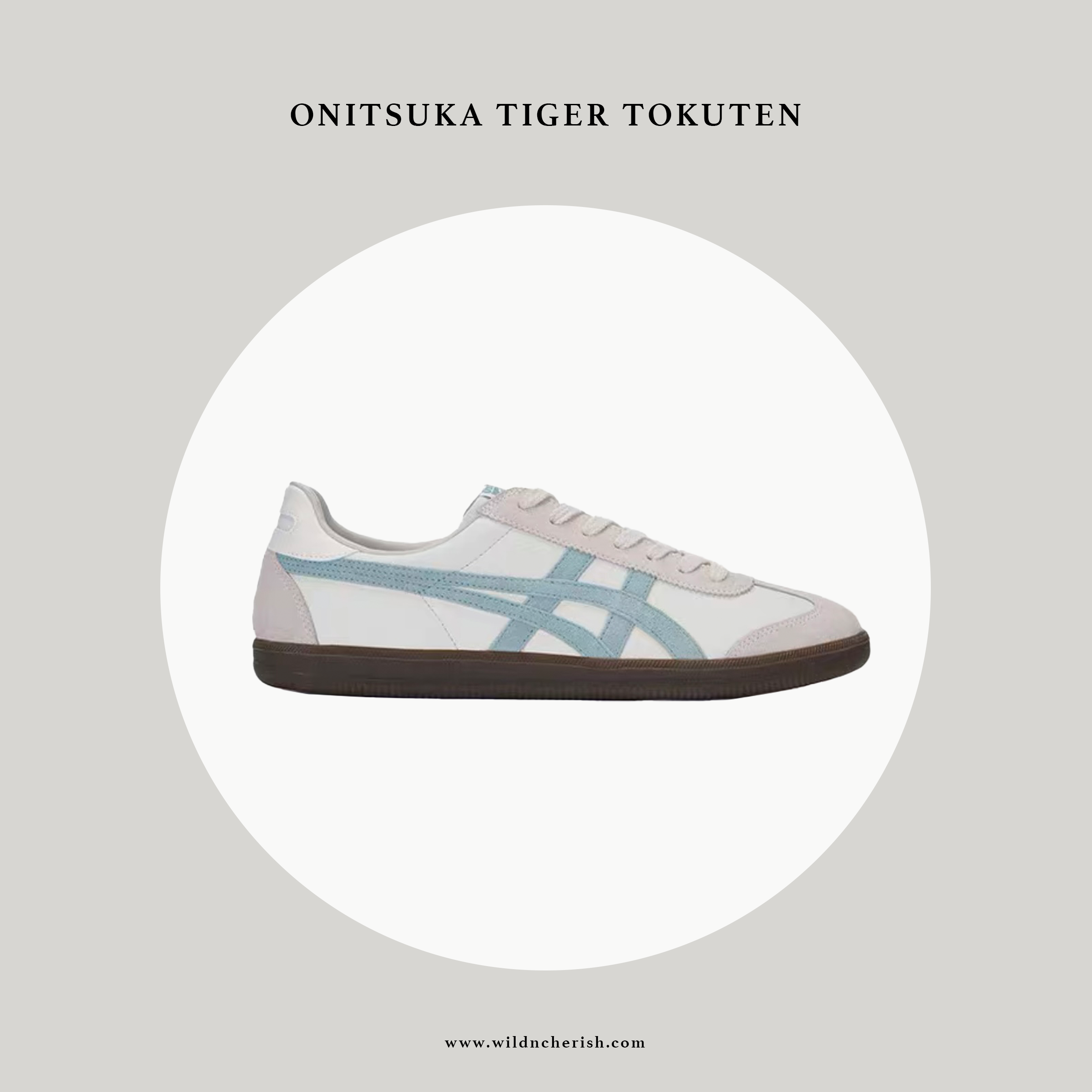 預訂 | Onitsuka Tiger Tokuten 粉藍色 皮革