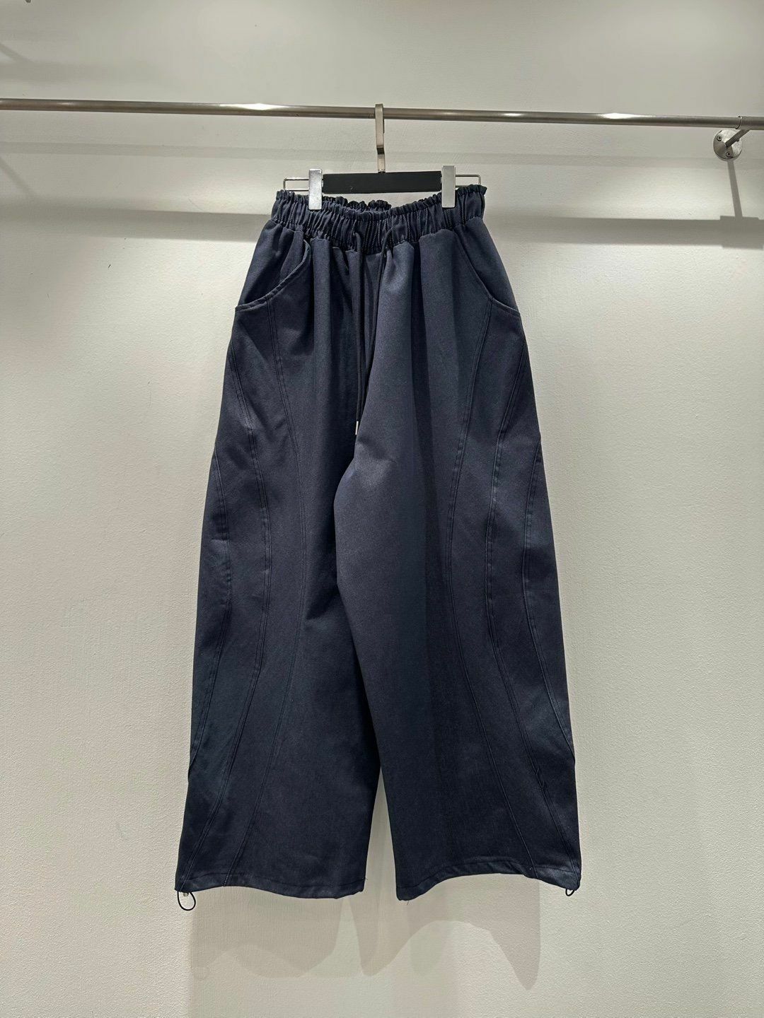 淨色可束腳鬆身褲 P3024