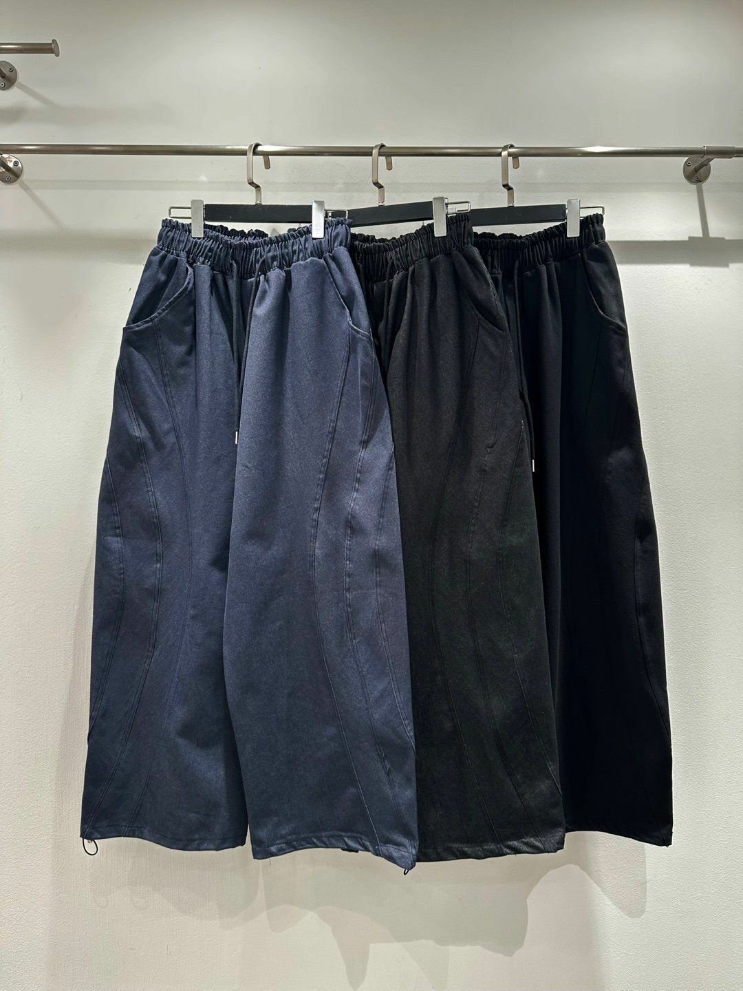 淨色可束腳鬆身褲 P3024