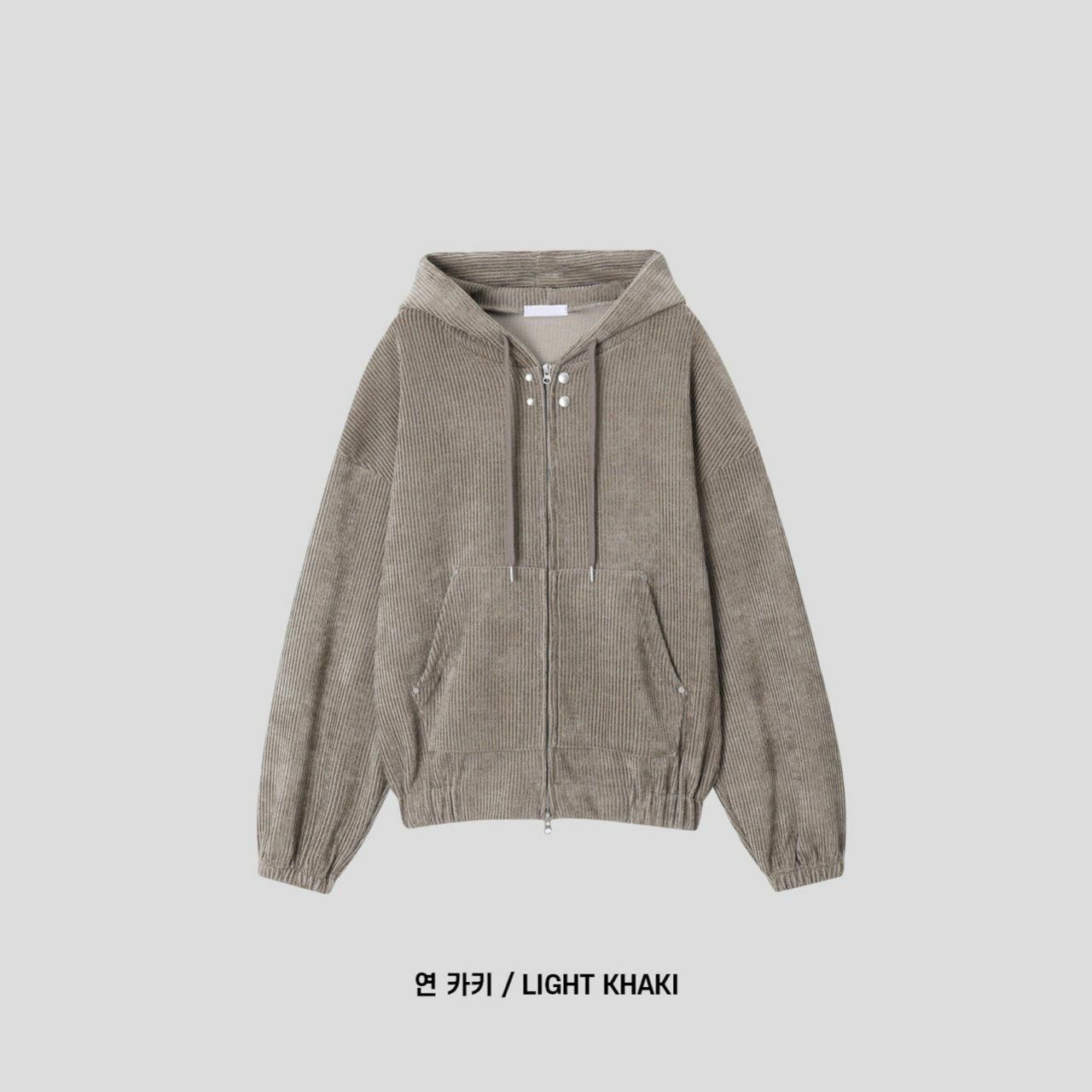 燈心絨連帽拉鍊外套 JK2603