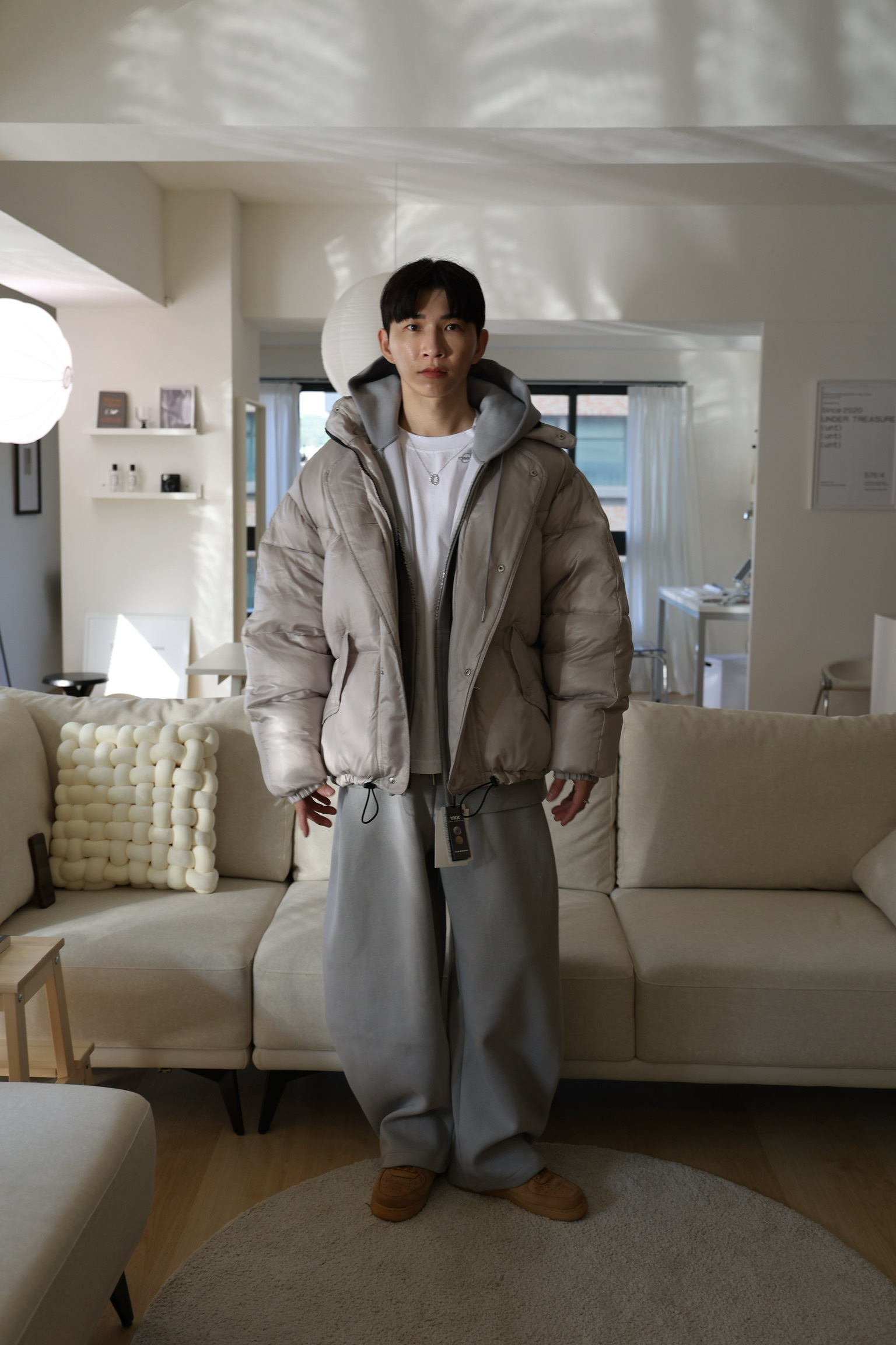 高端100%鴨絨立領外套