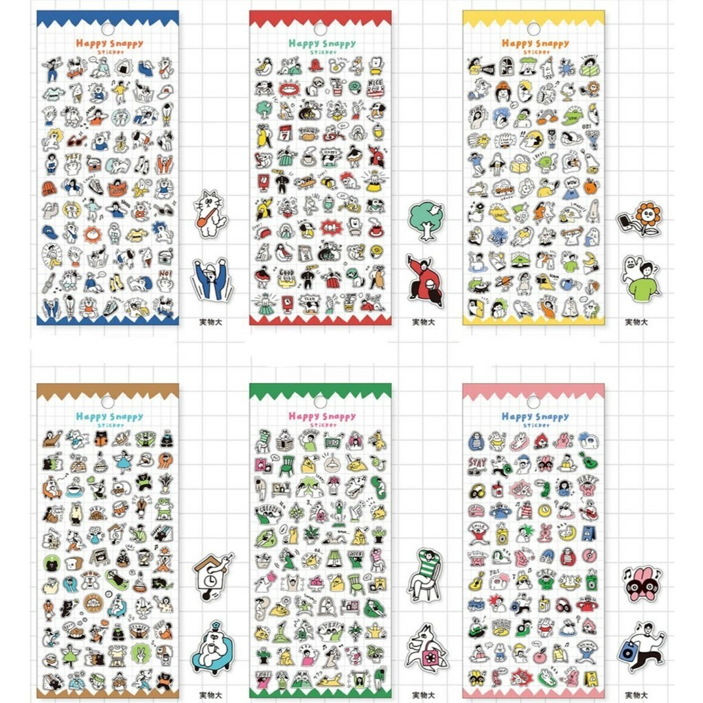 Happy Snappy 透明PET貼紙｜日本Mind Wave