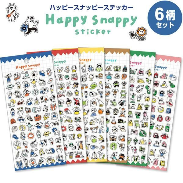 Happy Snappy 透明PET貼紙｜日本Mind Wave