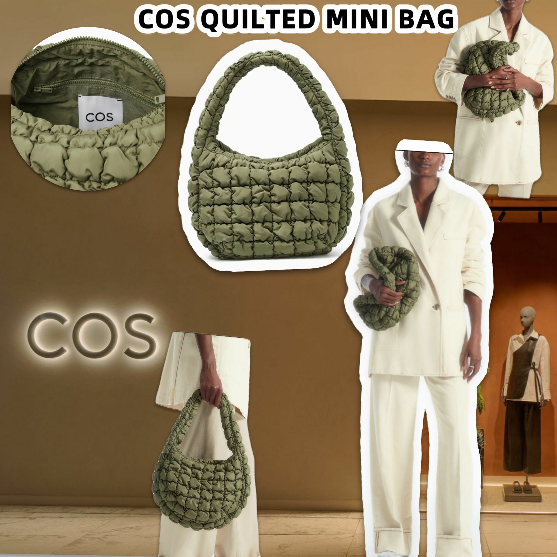 【預購】COS QUILTED G010711 斜咩袋