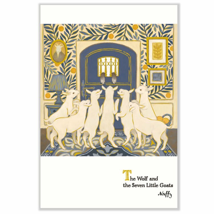 Naffy 經典童話系列 燙金明信片｜日本ACTIVE CORPORATION