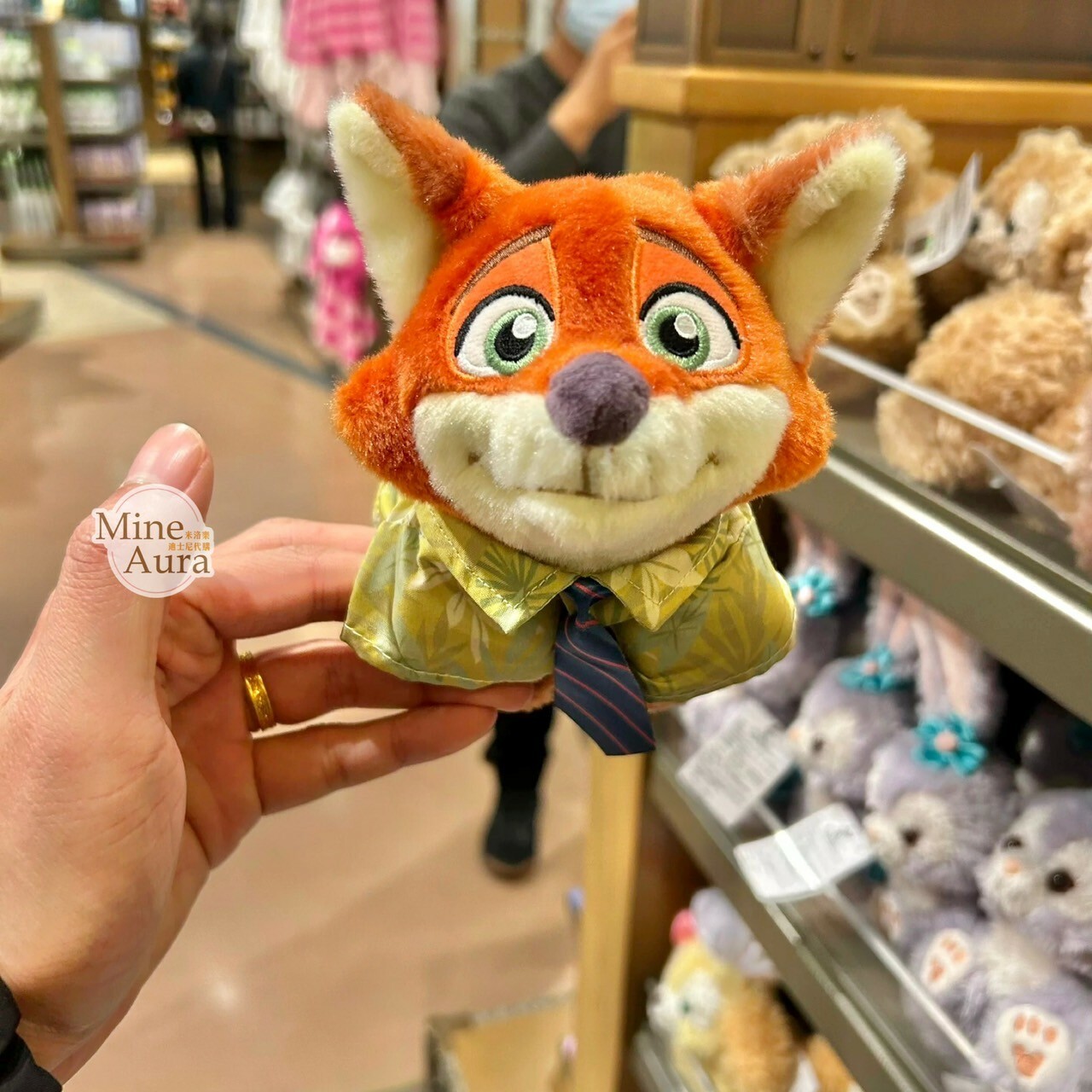 胡尼克 Nick 絨毛 手環 玩具 動物方城市 Zootopia -上海迪士尼樂園