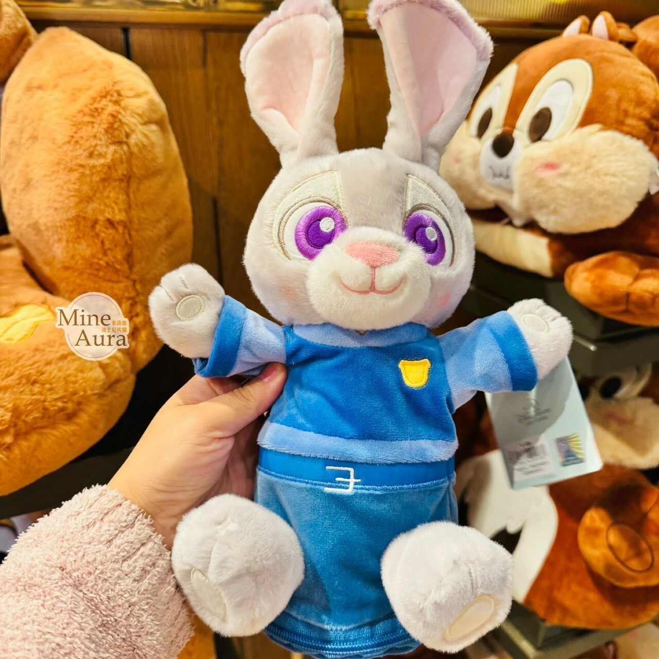 哈茱蒂 Judy 兔 絨毛造型 筆袋 收納袋 動物方城市 Zootopia -上海迪士尼樂園