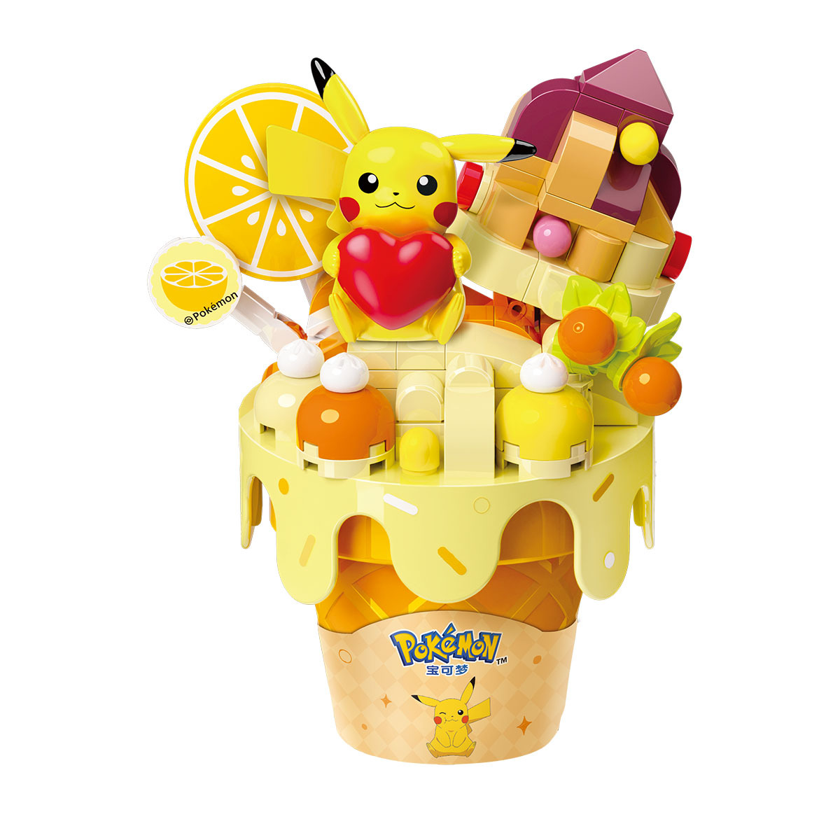 皮卡丘雪糕造型積木