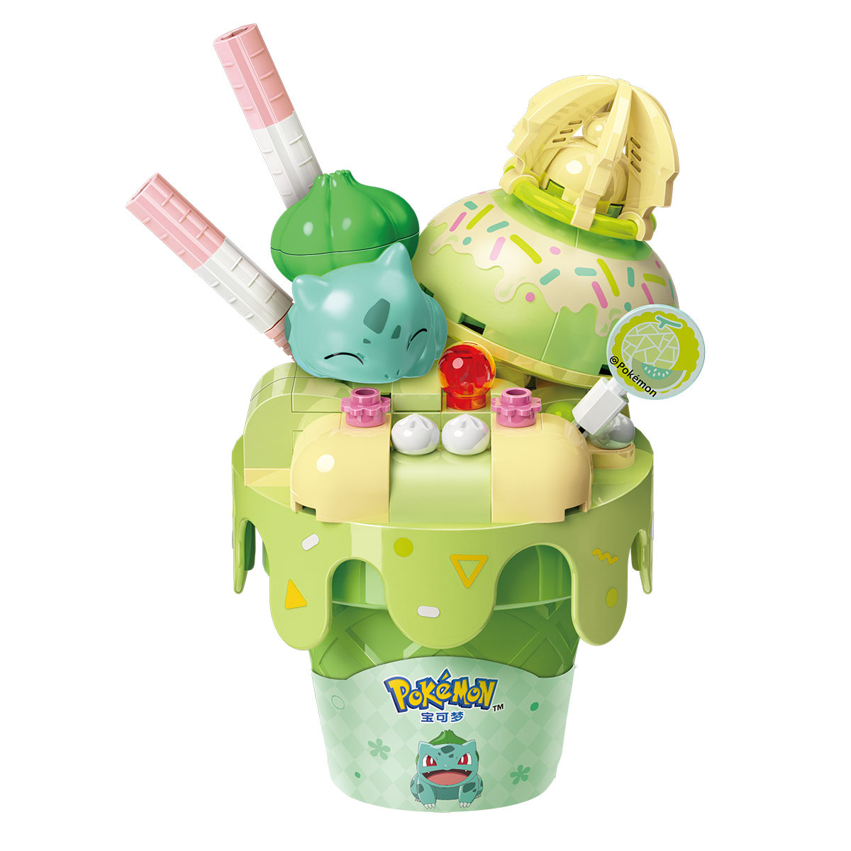 妙蛙種子雪糕造型積木