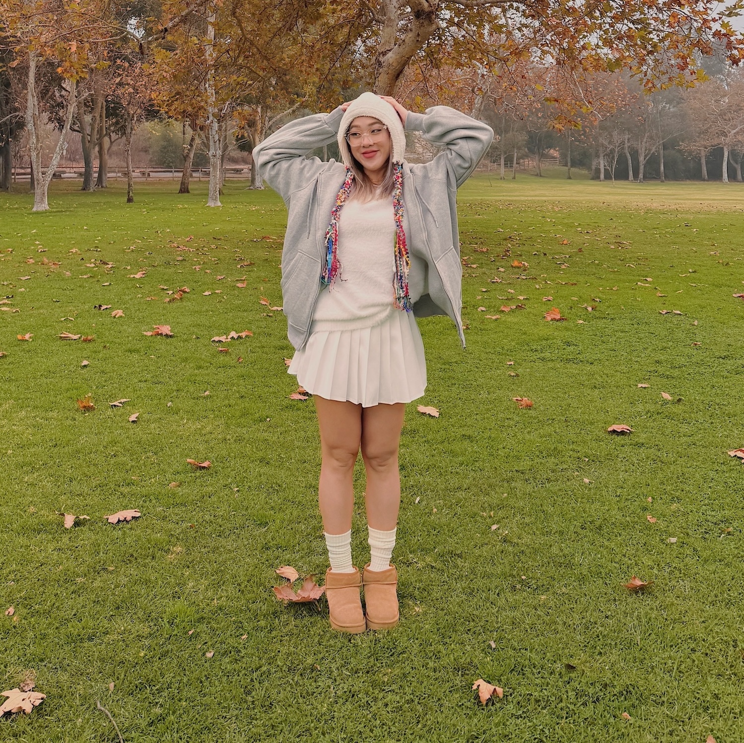 彩色流蘇羊羔毛雷鋒帽