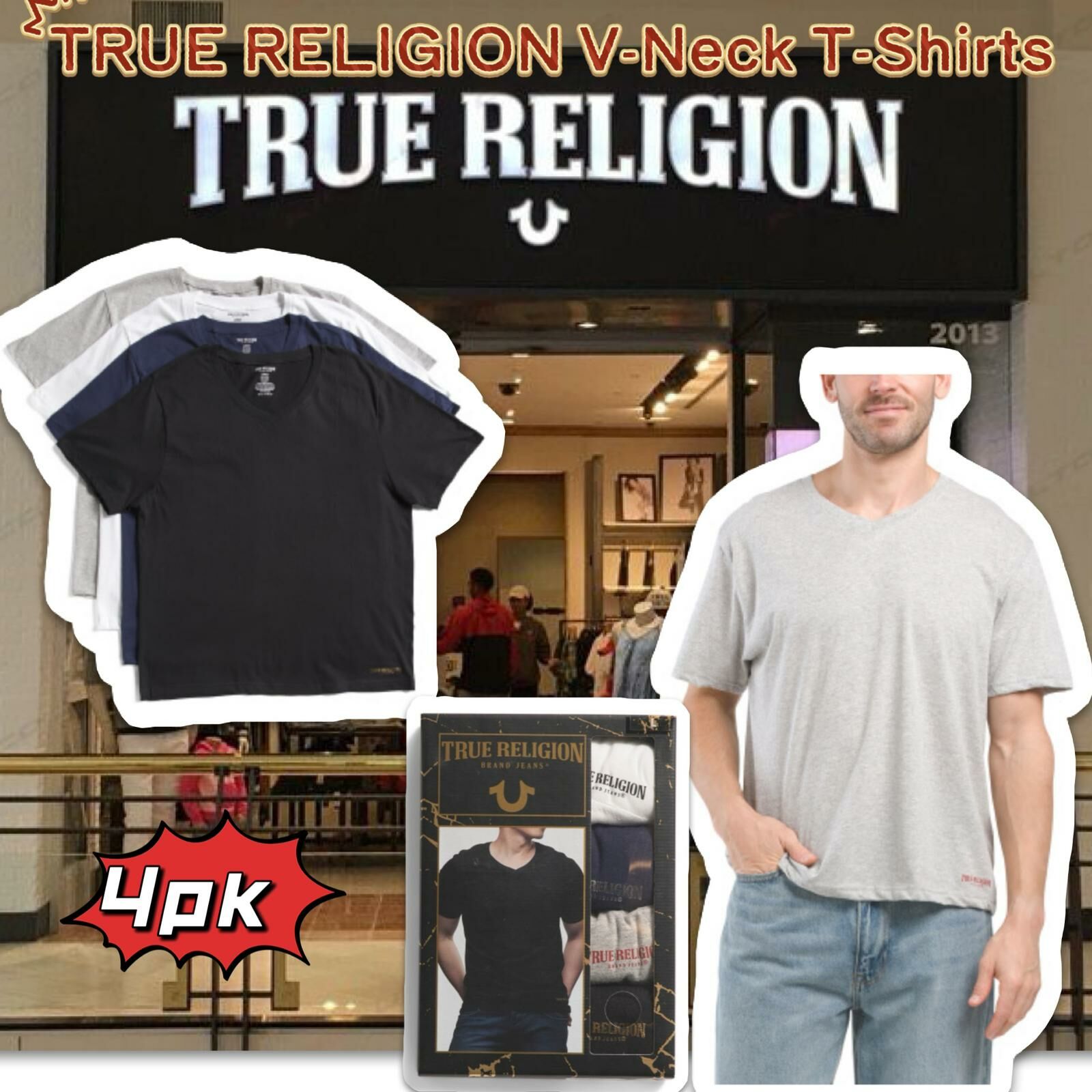 【預購】TRUE RELIGION G010721 男裝短袖tee