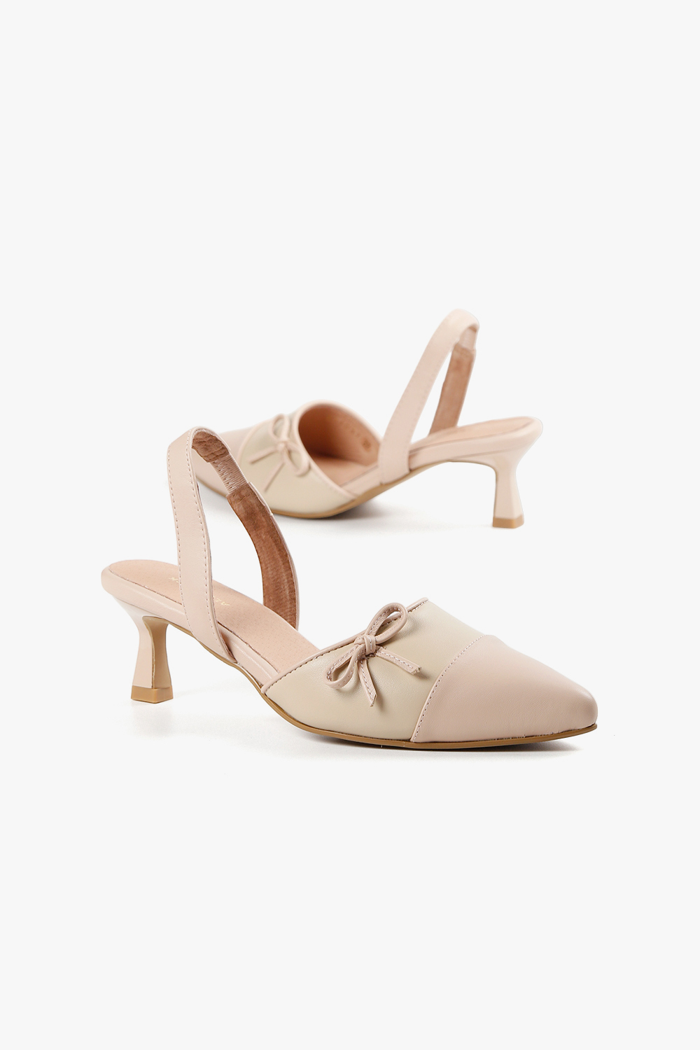 Little Bow Sling 尖頭後空跟鞋
